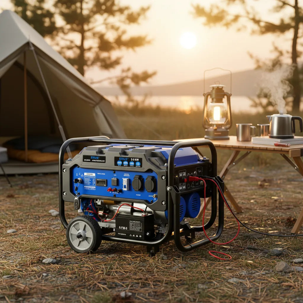 Generador Eléctrico A Gasolina Erux 3000 Watts | 12V - Arranque Eléctrico | 220V