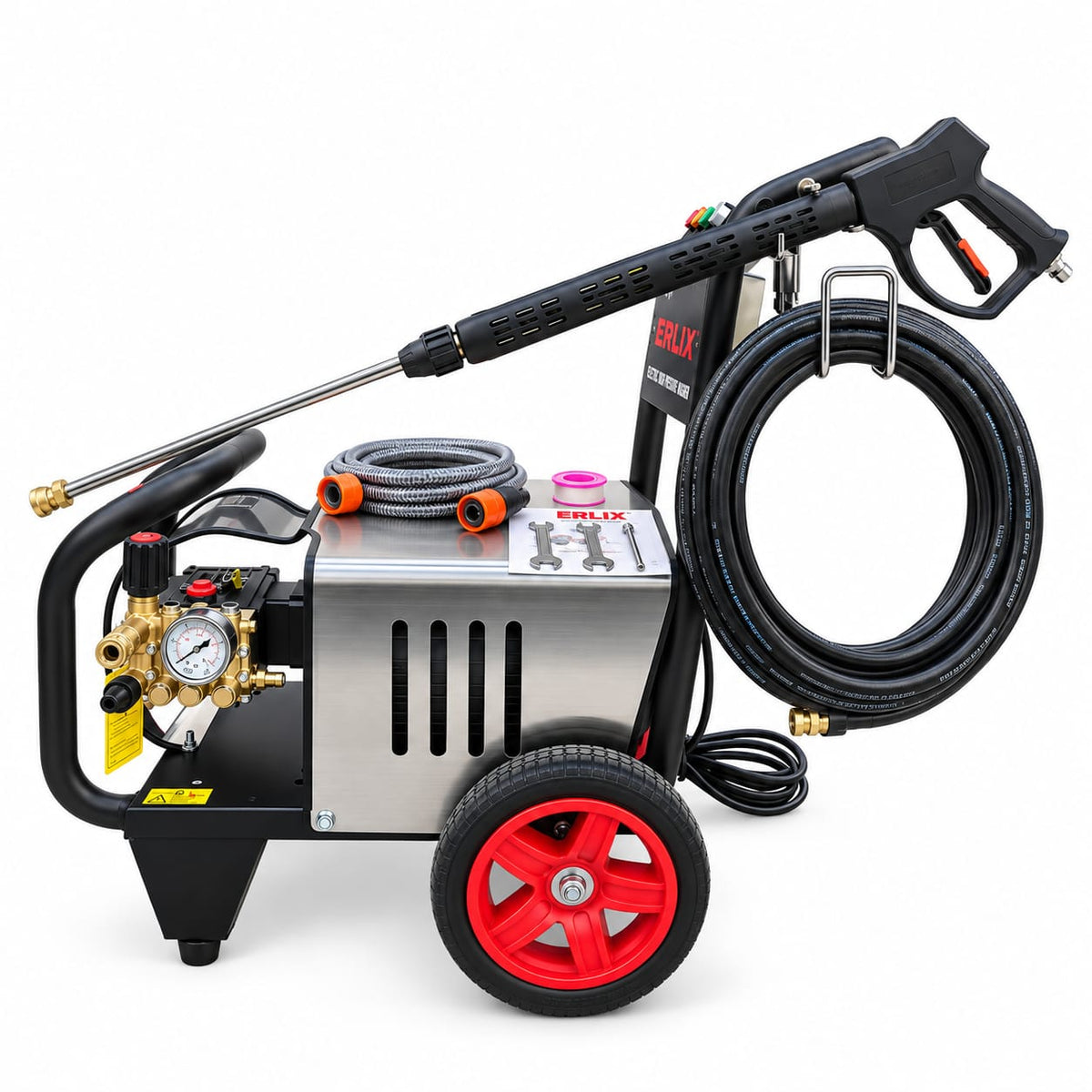 Hidrolavadora Eléctrica Marca Erux De 3700w 200bar