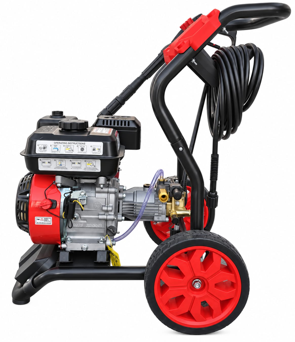 Hidrolavadora A Bencina 3200 Psi Max Con Motor 6,5 Hp 170bar