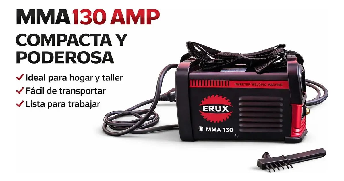 Soldadora Mini Erux 130a Compacta Y Eficiente
