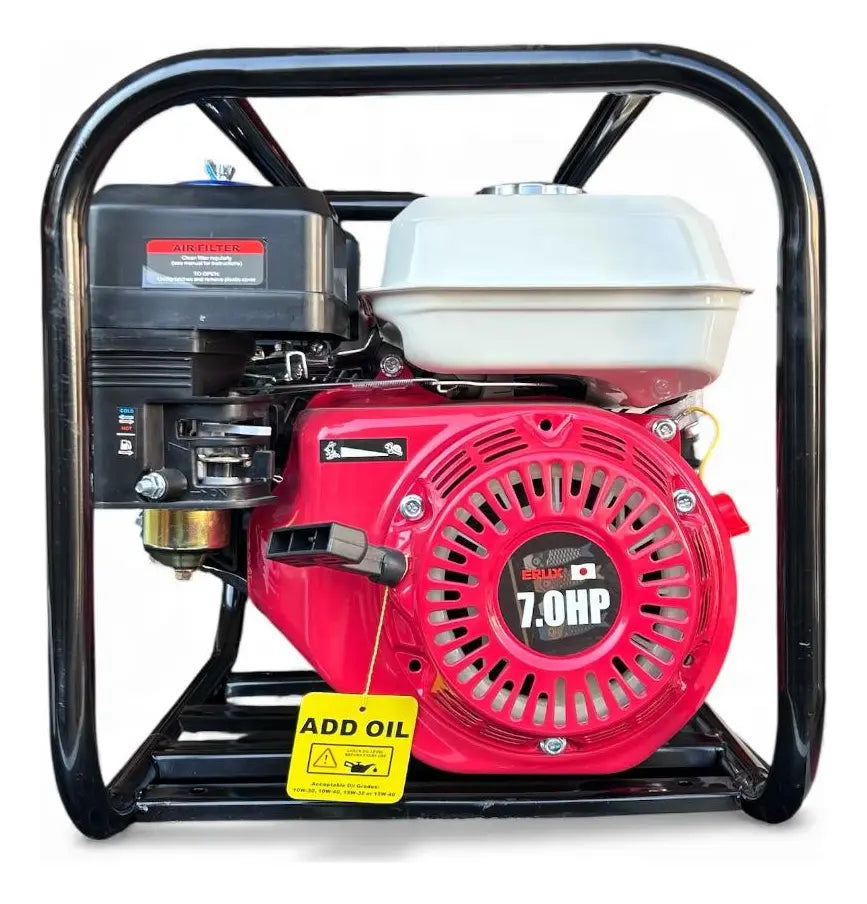Motobomba 2 Pulgadas Gasolina 600L/min 7HP Alto Caudal Profesional