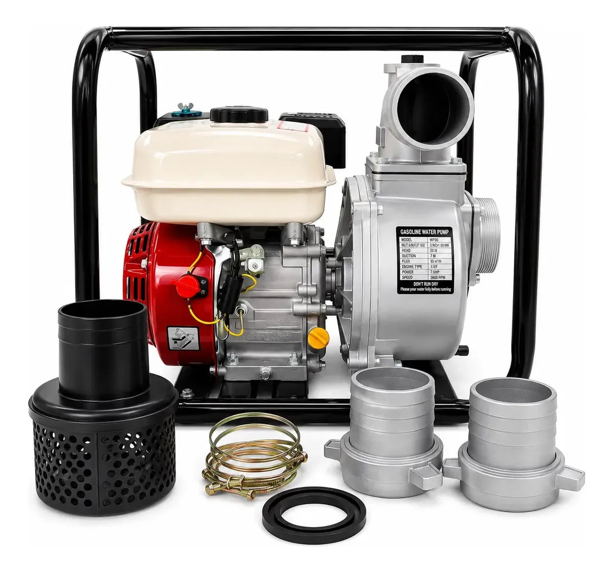 Motobomba De 4 Pulgadas 6.5HP Bencinera 212cc - Licencia Japonesa Profesional