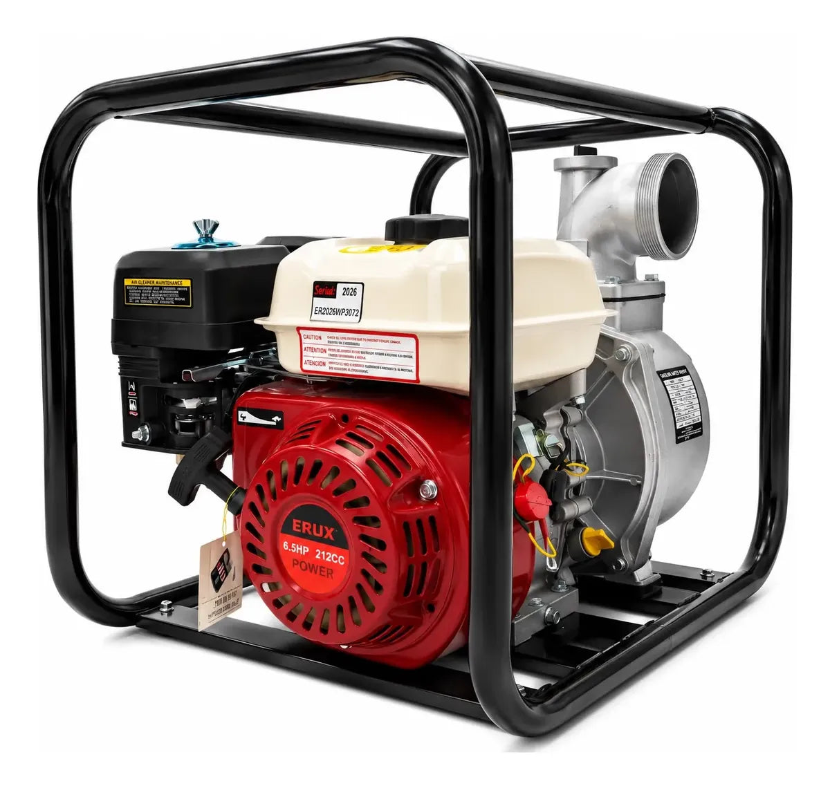 Motobomba De 4 Pulgadas 6.5HP Bencinera 212cc - Licencia Japonesa Profesional