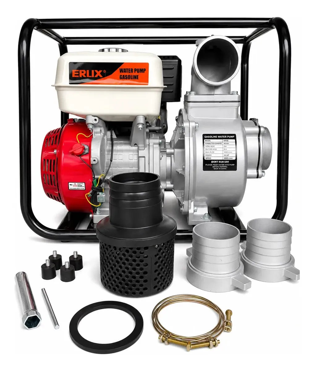 Motobomba De 15HP Bencinera 4 Pulgadas | 190f- Licencia Japonesa Profesional