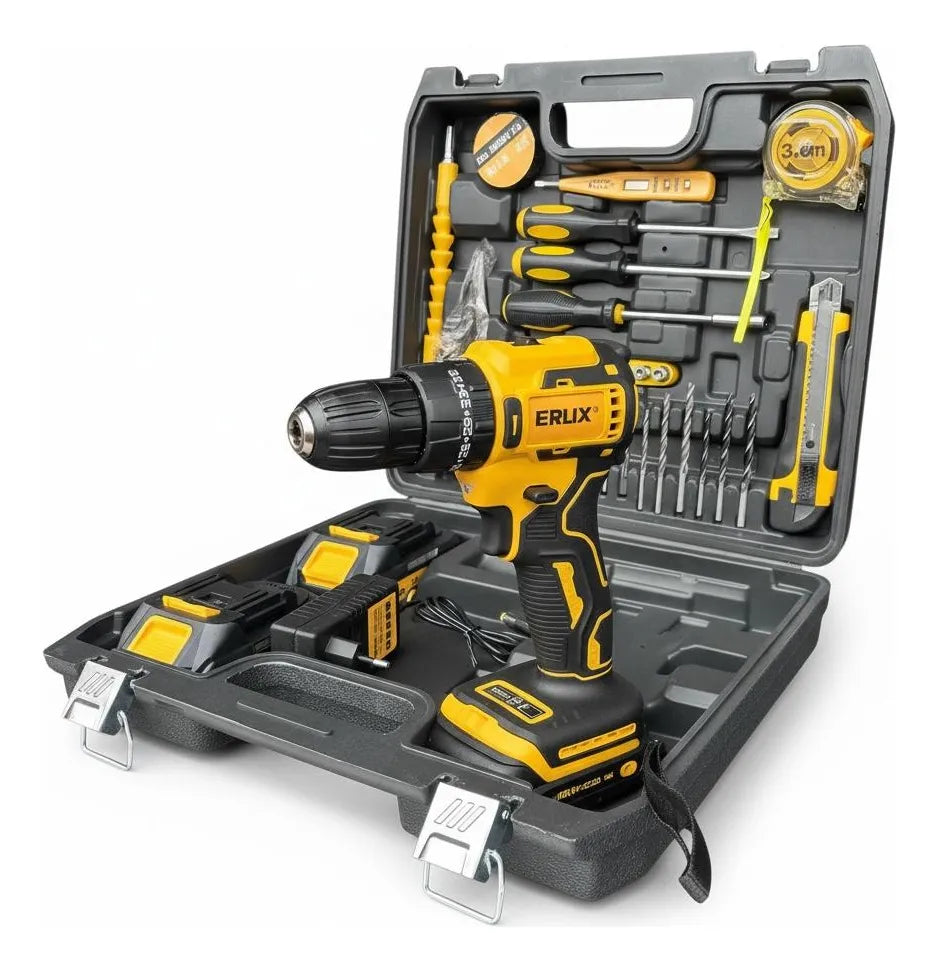 Taladro Atornillador / Percutor 21v + Set De Herramientas