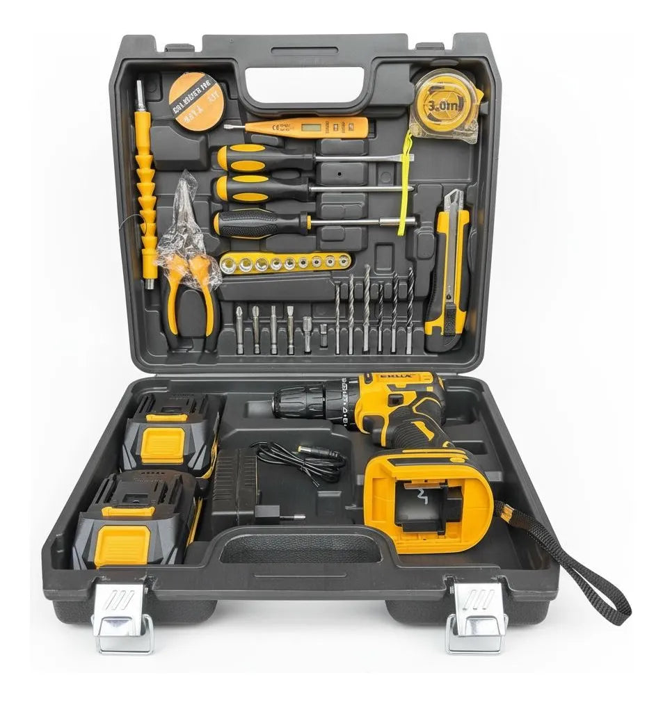 Taladro Atornillador / Percutor 21v + Set De Herramientas