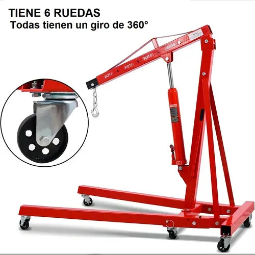 Tecle Grúa Pluma Elevadora 2 Ton. - Profesional