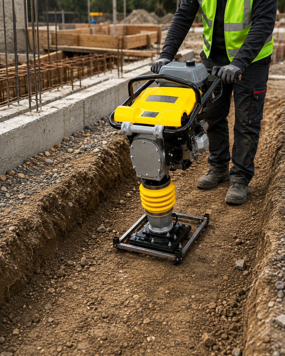 Vibropison Apisonador Compactador Bencina Loncin