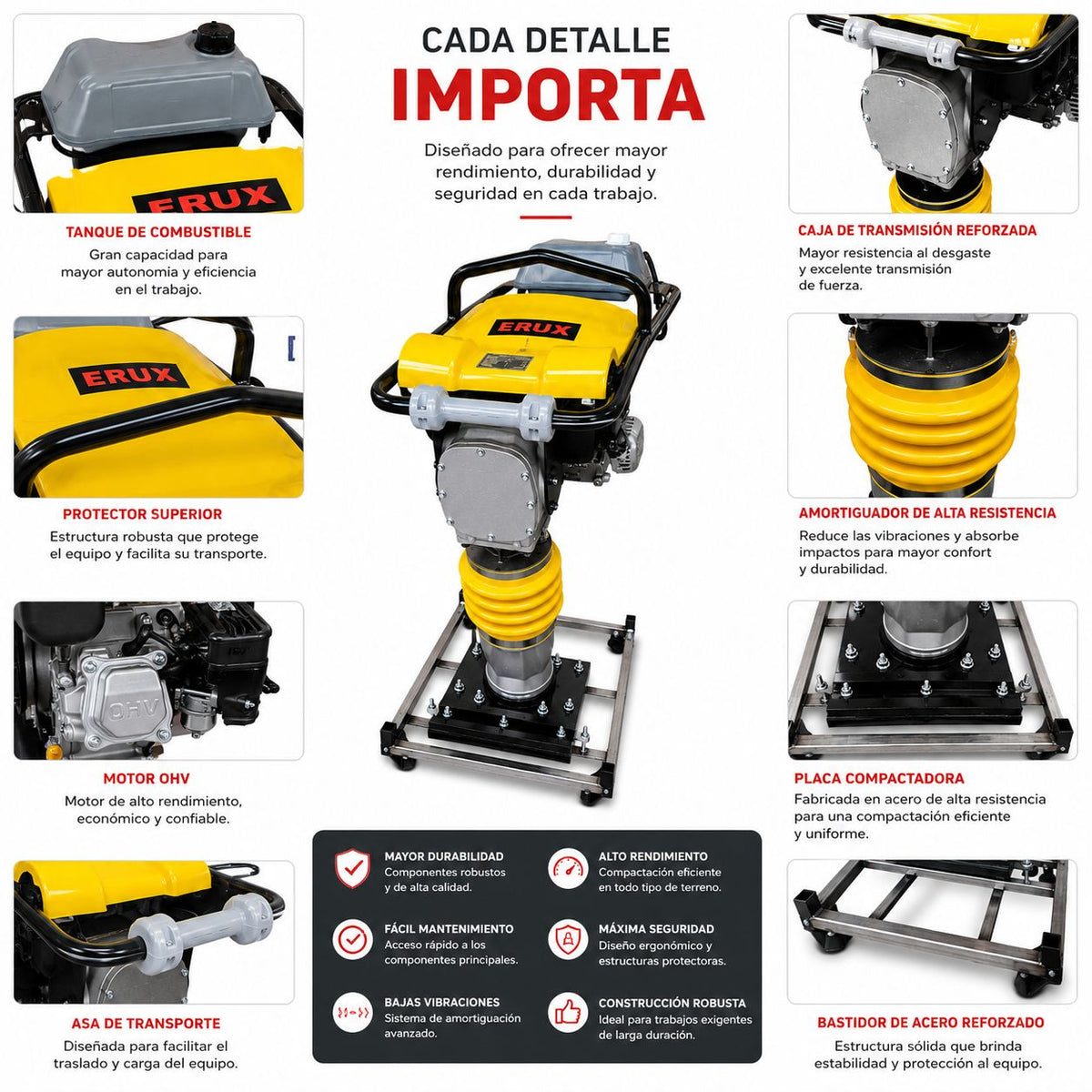 Vibropison Apisonador Compactador Bencina Loncin
